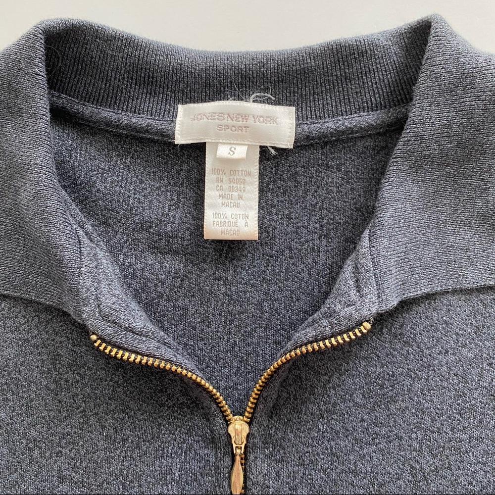Retro Jones New York Sport Colorblock 1/4 Zip Pullover - Picture 5 of 8